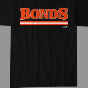 Bonds Baseball Fan Vintage Sports Tee, Retro Striped Graphic Shirt for Game Day