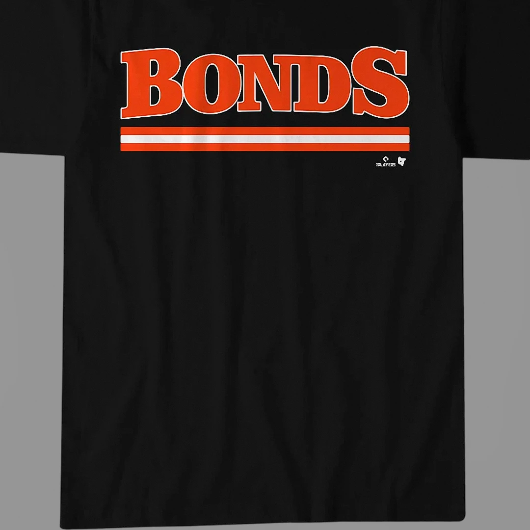 Bonds Baseball Fan Vintage Sports Tee, Retro Striped Graphic Shirt for Game Day