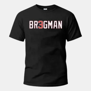 BR3GMAN Tee Alex Bregman Baseball Fan Graphic T-Shirt available at our Los Angeles warehouse