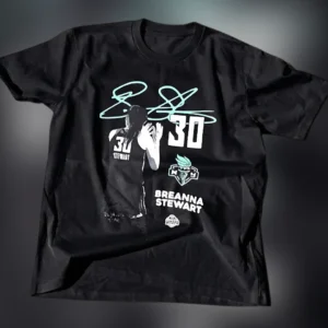 Breanna Stewart 30 Tee Signature Graphic T-Shirt, WNBA Basketball Fan Apparel available at our Los Angeles warehouse