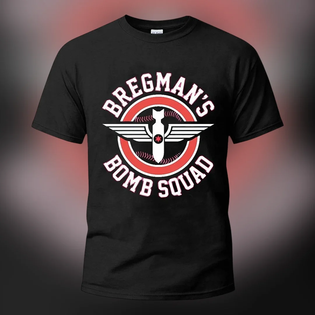 Bregman's Bomb Squad Tee, Alex Bregman Baseball Fan Graphic Shirt available at our Los Angeles warehouse