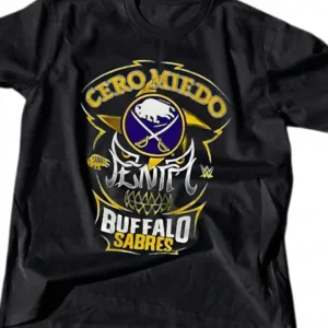 Buffalo Sabres Cero Miedo Tee Penta Wrestling Crossover Graphic Shirt