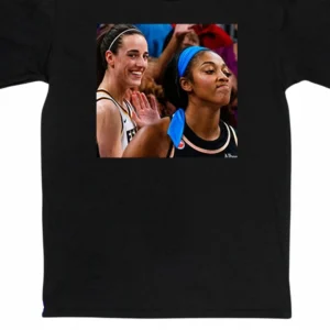 Caitlin Clark Angel Reese Photo Graphic Tee, Women's Basketball Rivalry Shirt, Game Day Sports Fan Gift