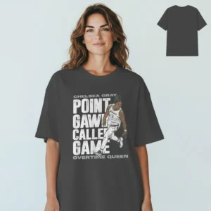 Chelsea Gray Point Gaw Overtime Queen Tee, Vintage Basketball Fan Graphic T-Shirt available at our Los Angeles warehouse