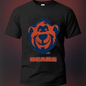 Chicago Bears Football Fan Graphic Tee, Vintage Style Sports Bear Shirt available at our Los Angeles warehouse