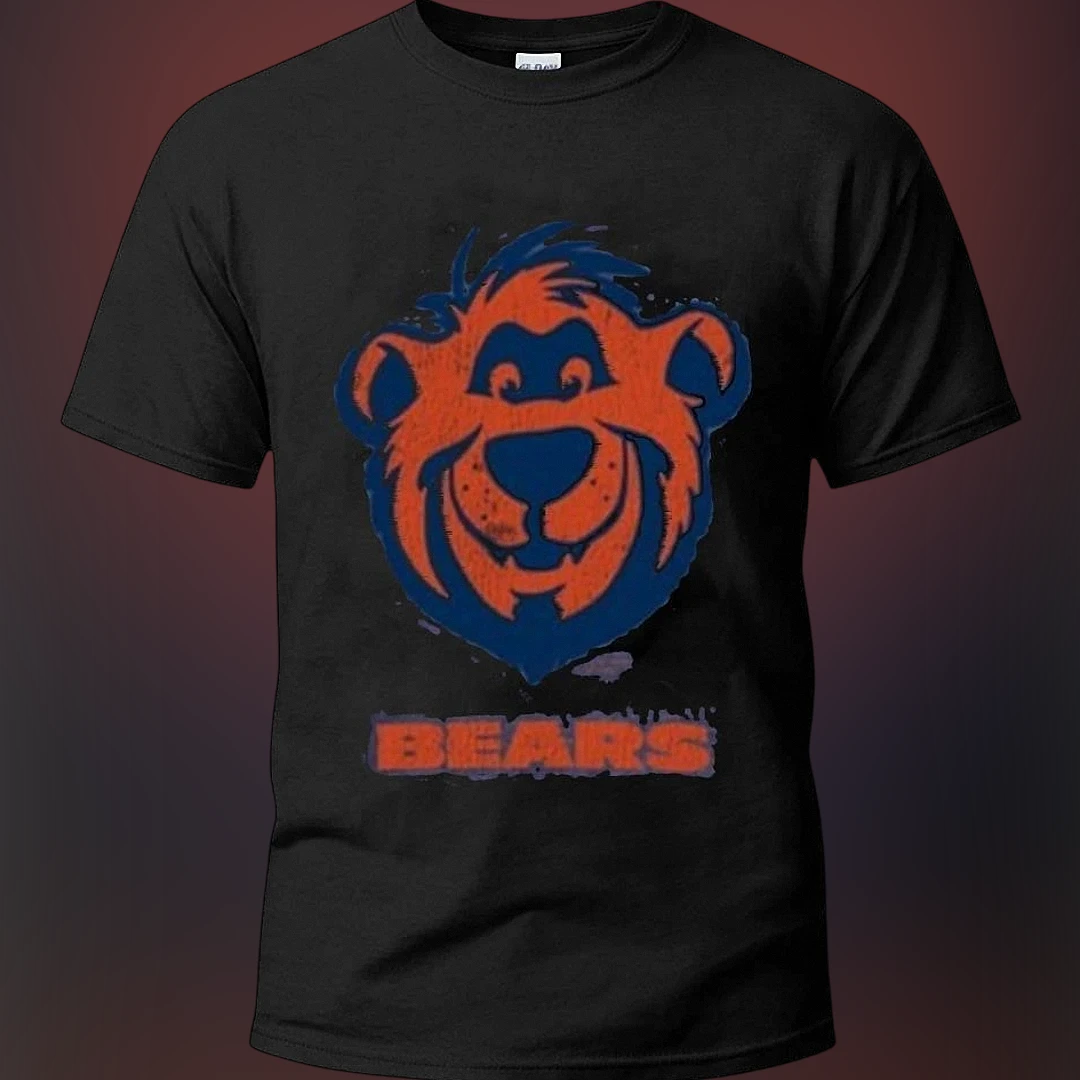 Chicago Bears Football Fan Graphic Tee, Vintage Style Sports — Los Angeles Chicago Bears Football Fan Graphic Tee, Vintage Style Sports Bear Shirt available at our Los Angeles warehouse