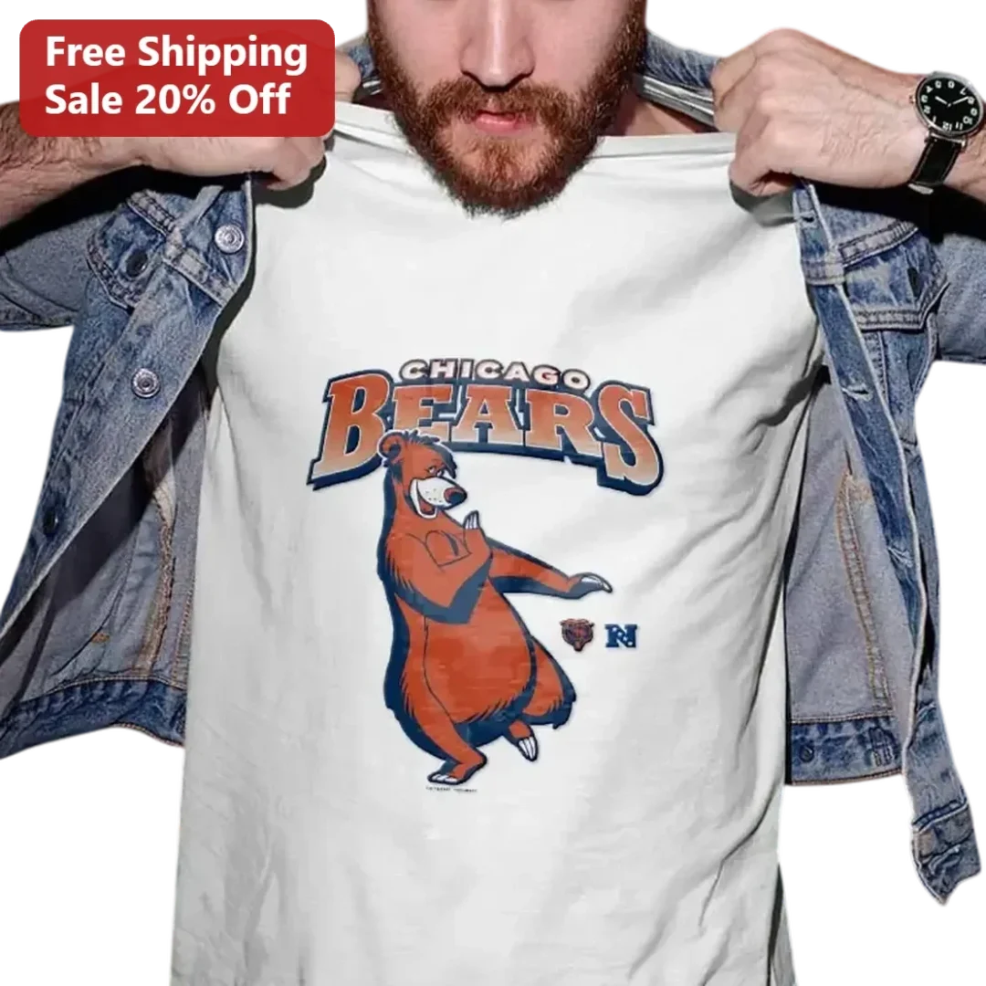 Chicago Bears Tee Vintage Cartoon Bear Retro NFL Football Fa — Los Angeles Chicago Bears Tee Vintage Cartoon Bear Retro NFL Football Fan Gift for Men Women available at our Los Angeles warehouse