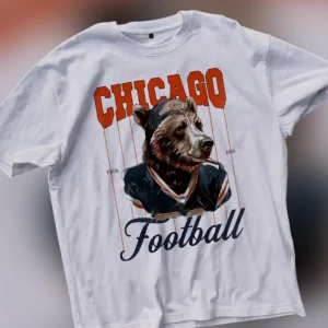 Chicago Football Established 1920 Vintage Bear Tee Retro Sports Graphic T-Shirt available at our Los Angeles warehouse