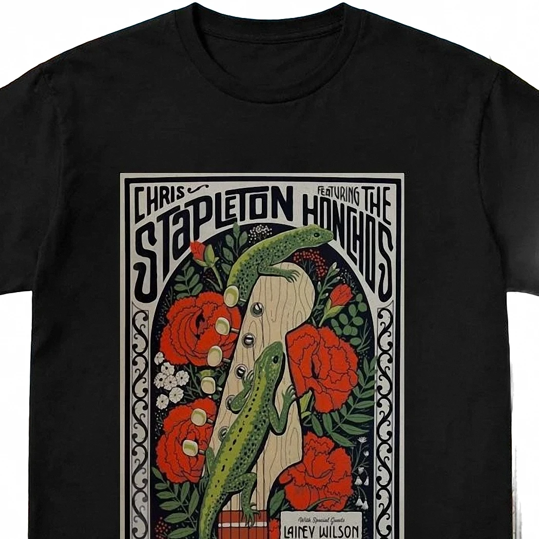 Chris Stapleton Lainey Wilson Concert Tee Vintage Country Tour Poster Graphic T-Shirt