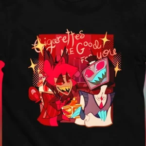Cigarettes Are Good for You Alastor and Vox Hazbin Hotel Tee, Sarcastic Anime Graphic Shirt Gift