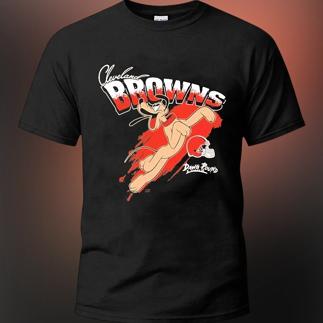 Cleveland Browns Dawg Pound Pluto Football Graphic Tee, Vint — Los Angeles Cleveland Browns Dawg Pound Pluto Football Graphic Tee, Vintage NFL Fan Shirt available at our Los Angeles warehouse