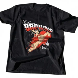 Cleveland Browns Pluto Dawg Pound Tee Vintage Cartoon Football Fan Shirt available at our Los Angeles warehouse