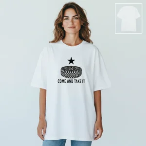 Come And Take It Tire Graphic Tee, Off-Road Car Enthusiast Shirt available at our Los Angeles warehouse