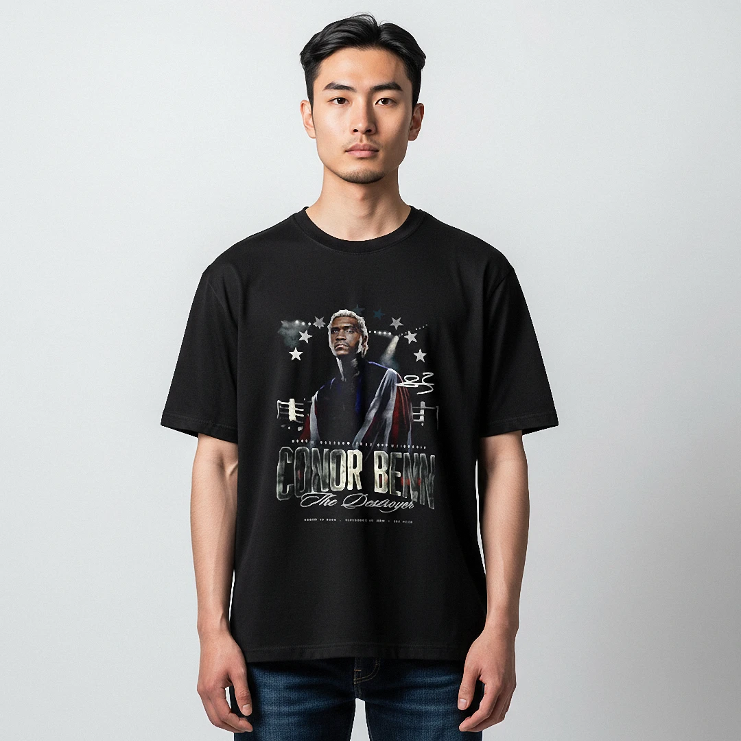 Conor Benn The Destroyer Tee Vintage Graphic Boxing Shirt Gift for Combat Sports Fans available at our Los Angeles warehouse