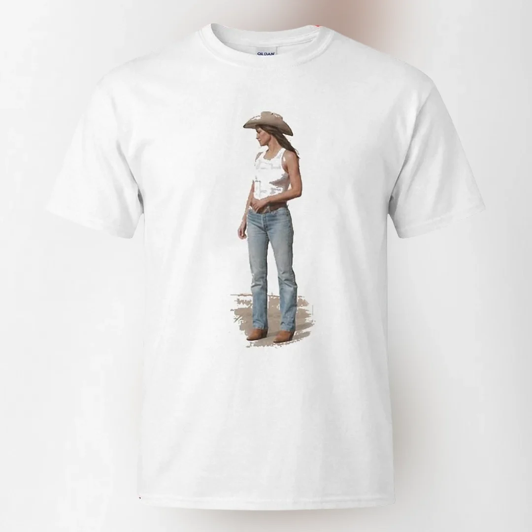 Cowgirl Watercolor Graphic Tee Western Country Style T-Shirt available at our Los Angeles warehouse