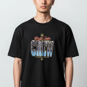 CREW Tee Vintage Country Music Style Graphic T-Shirt for Men and Women available at our Los Angeles warehouse