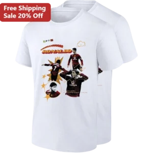 Cristiano Ronaldo 2005 This Guy Is A Machine Tee, Louis Saha Quote Vintage Football Shirt, Mancheste available at our Los Angeles warehouse