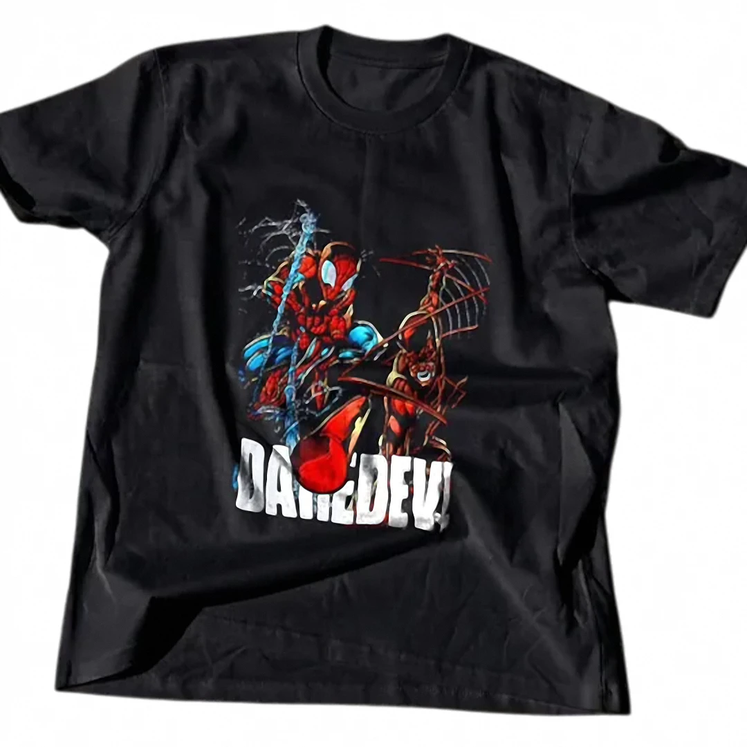Daredevil Tee Spider-Man Comic Art Vintage Graphic Shirt for Superhero Fans available at our Los Angeles warehouse