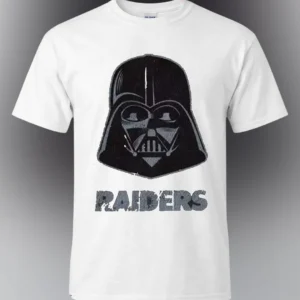 Darth Vader Raiders Tee Vintage Football Mashup Graphic T-Shirt available at our Los Angeles warehouse