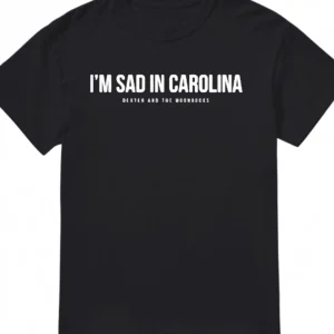 Dexter And The Moonrocks Sad In Carolina Tee Minimalist Alt Rock Band Merch Shirt for Music Fans available at our Los Angeles warehouse