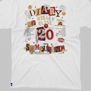 Diary of a 20 Something Tee Vintage Collage 20s Humor Graphic T-Shirt