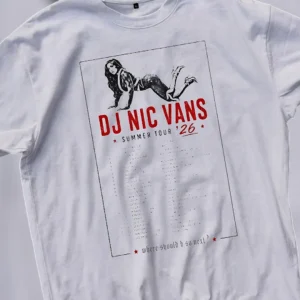 DJ Nic Vans Summer Tour 26 Tee Vintage Concert Music Festival Graphic T-Shirt