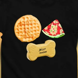 Dog Treat Food Graphic Tee, Personalized Dog Biscuit Waffle Shirt for Dog Lovers, Custom Pet Parent Gift Tee