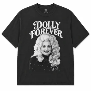 Dolly Forever Dolly Parton Vintage Graphic Tee Retro Country Music Fan Shirt available at our Los Angeles warehouse
