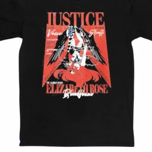 Elizabeth Rose Bloodflame Tee, Scarlet Queen Hololive Justice Anime Graphic Shirt