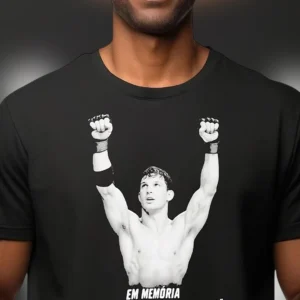 Em Memoria MMA Fighter Memorial Tribute Graphic Tee, In Memory Sports Remembrance Shirt