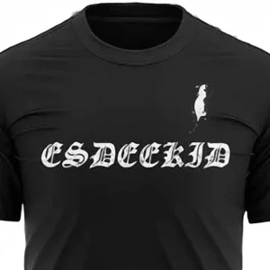 EsDeeKid Graphic Tee Vintage Gothic Streetwear Black Shirt, Hip Hop Artist Fan Concert Merch Gift for Men Women