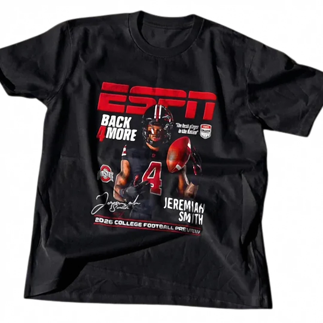 ESPN Back 4 More 2026 College Football Preview Tee, Vintage Ohio State Buckeyes Football Fan Graphic available at our Los Angeles warehouse