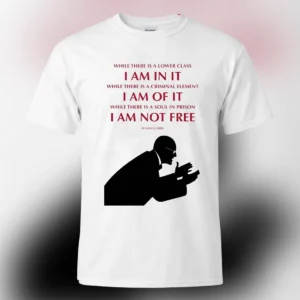 Eugene V Debs Quote While There Is A Lower Class Tee, Labor Socialist Political Graphic Shirt available at our Los Angeles warehouse