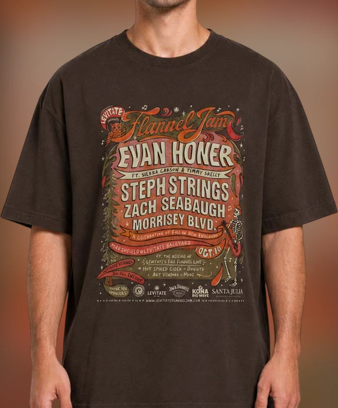 evan-honer-flannel-jam-music-festival-concert-graphic-tee-vintage-fall-indie-fol.webp Evan Honer Flannel Jam Music Festival Concert Graphic Tee, Vintage Fall Indie Folk Band Shirt