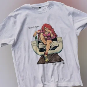 Face It Tiger Tee Vintage Mary Jane Comic Art Graphic T-Shirt available at our Los Angeles warehouse