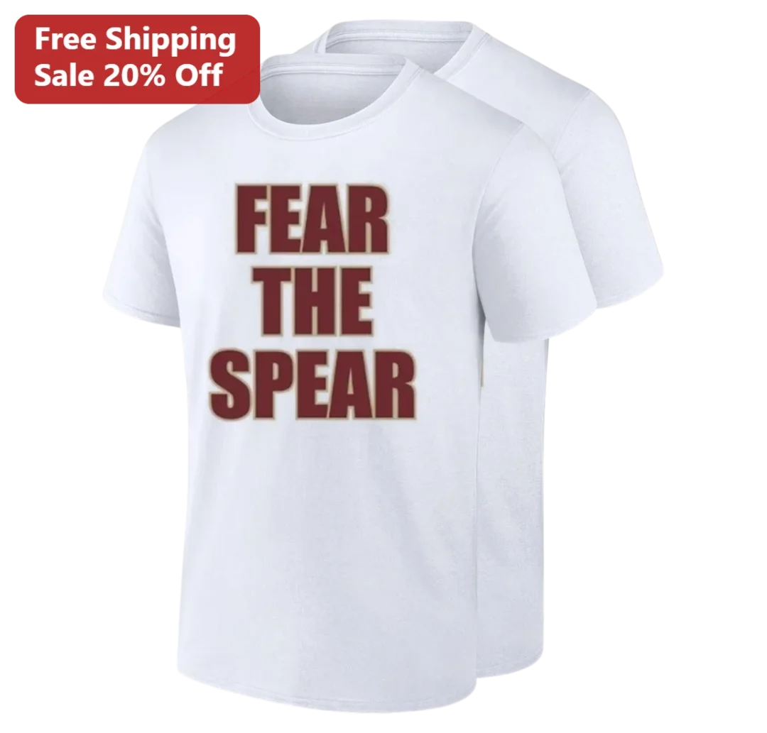 Fear the Spear Tee, Florida State Seminoles College Football Fan Gift for Men and Women available at our Los Angeles warehouse