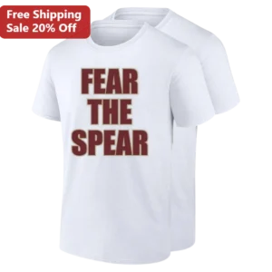Fear the Spear Tee, Florida State Seminoles College Football Fan Gift for Men and Women available at our Los Angeles warehouse