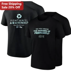 Fentanyl Awareness Ask Me About the Dangers Tee, Overdose Prevention Education Shirt Gift for Public available at our Los Angeles warehouse
