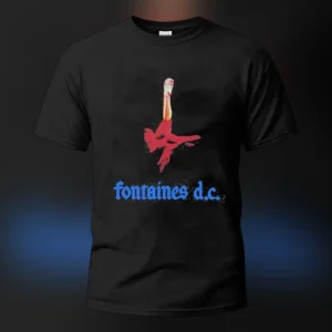 Fontaines D.C. Tee Shirt, Indie Post Punk Band Graphic Tee, Irish Rock Concert Merch Gift available at our Los Angeles warehouse