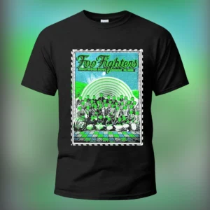 Foo Fighters Hollywood Bowl August 22 2026 Tee, Vintage Alien Marching Band Concert Graphic T-Shirt available at our Los Angeles warehouse