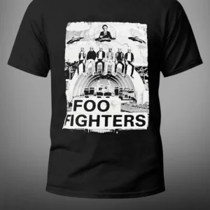 Foo Fighters Tee Vintage Rock Band Graphic T-Shirt, Concert Tour Music Apparel Merch available at our Los Angeles warehouse
