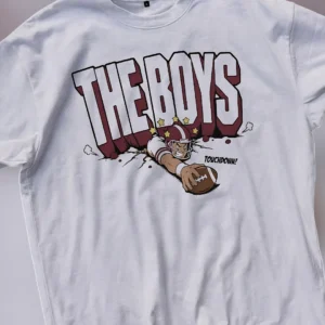 Football Graphic Tee, The Boys Touchdown Retro Sports Game Day Shirt
