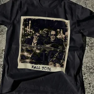 Frankenstein Monster Fall 2026 Graphic Tee Retro Horror Movie Photo Print T-Shirt