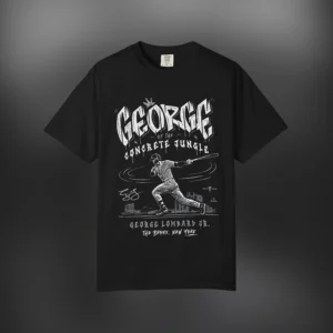 George Lombard Jr. George of The Concrete Jungle Tee, The Bronx New York Baseball Fan Graphic Shirt available at our Los Angeles warehouse