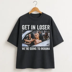 Get in Loser We're Going to Indiana Caitlin Clark Tee, Funny Basketball Graphic T-Shirt Gift for Spo available at our Los Angeles warehouse