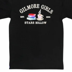 Gilmore Girls Stars Hollow Est. 2000 Tee, Vintage Coffee and Book Lover Graphic Shirt, Cozy Fall Gift