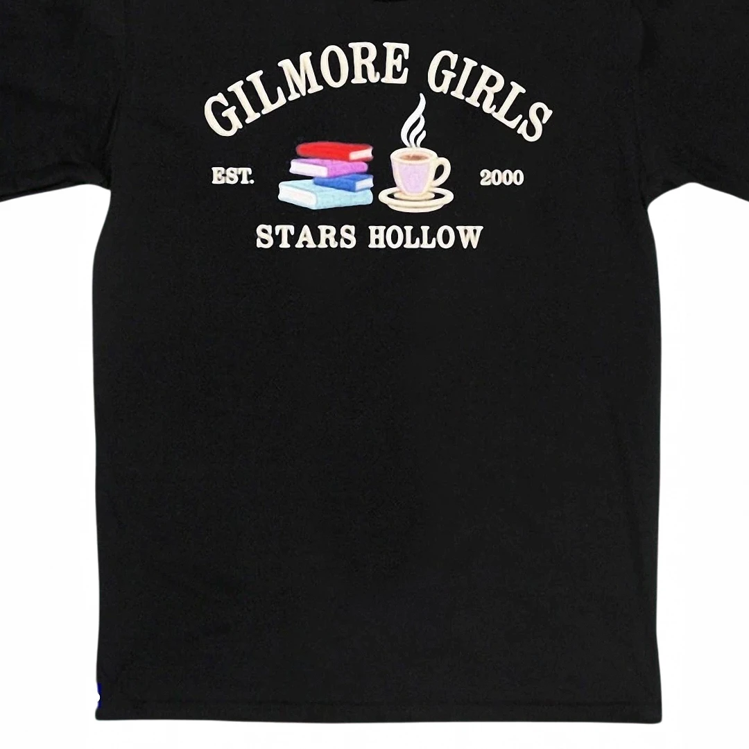 Gilmore Girls Stars Hollow Est. 2000 Tee, Vintage Coffee and Book Lover Graphic Shirt, Cozy Fall Gift