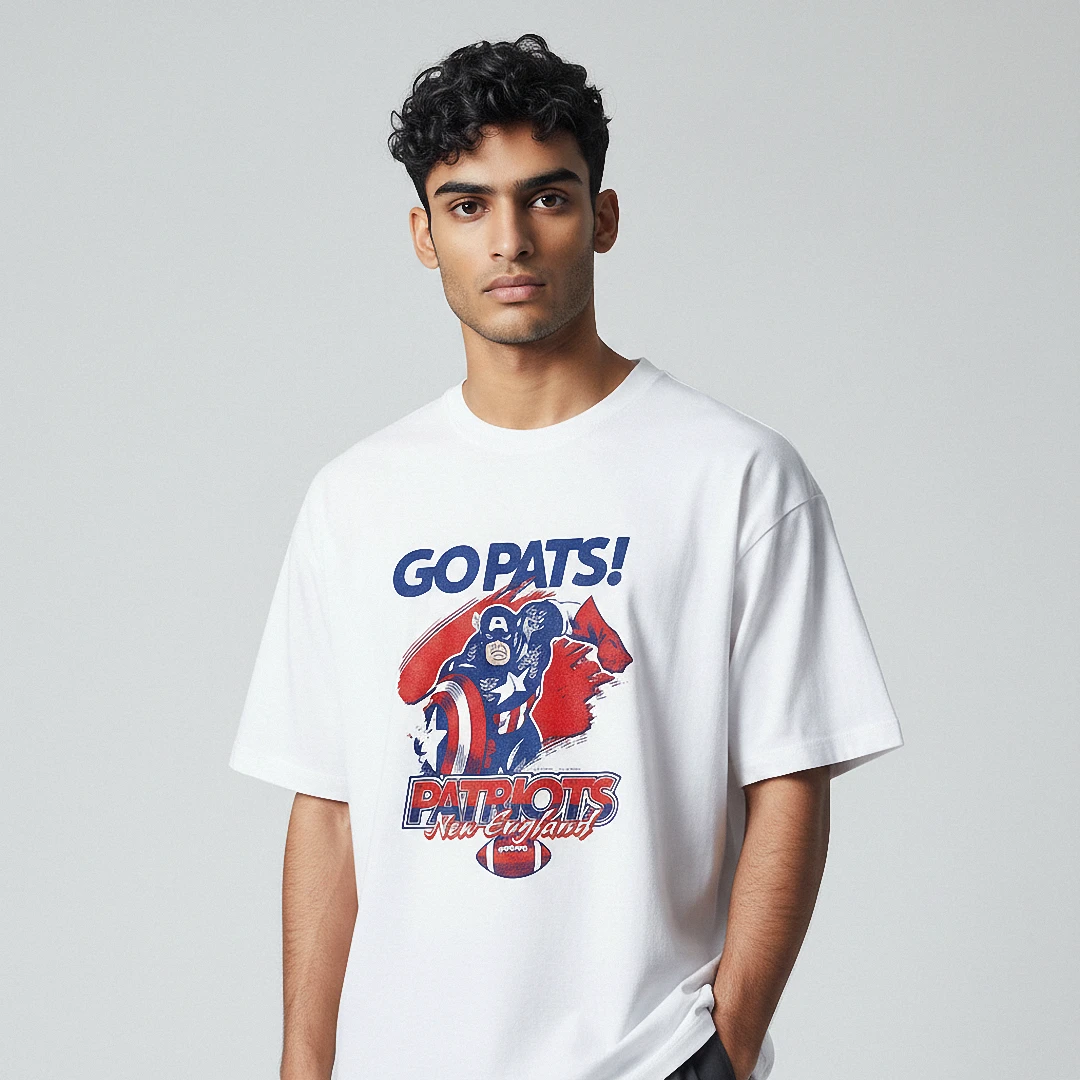 Go Pats Patriots New England Tee Vintage Captain America Football Graphic Shirt for Fans available at our Los Angeles warehouse