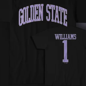 Golden State Basketball Fan Jersey Style Tee, Custom Name Game Day Sports T-Shirt