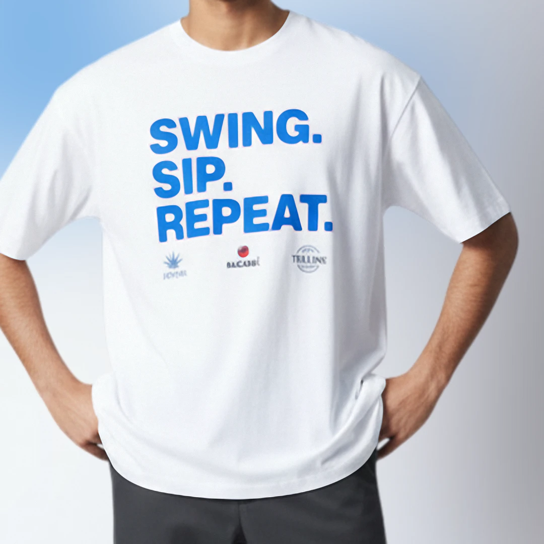 Golf Humor Tee Swing Sip Repeat Funny Golfer Shirt Golf Drinking Shirt